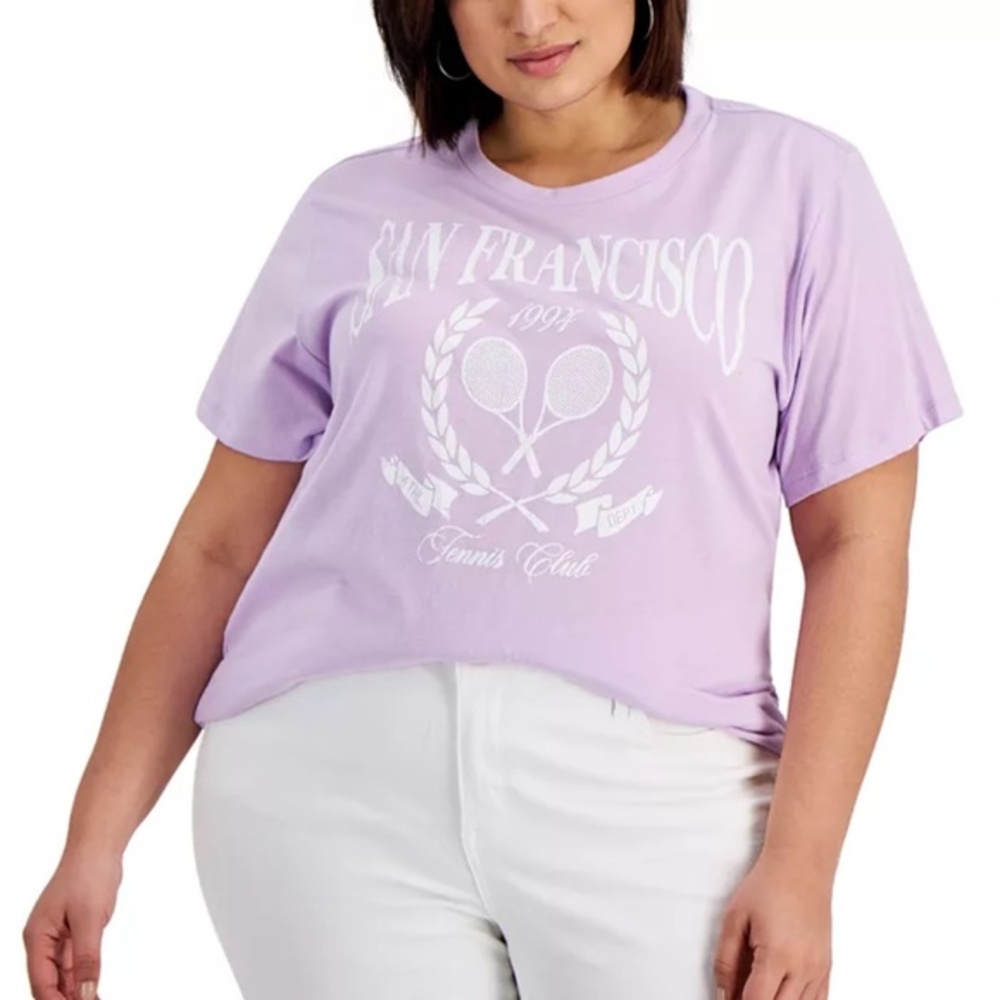 NWT Grayson Threads Black Trendy Plus Size San Francisco T-shirt Size 2X Size 3X
